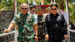Pangdam XIII/Merdeka Mayjen TNI Mirza Agus, S.I.P., meninjau langsung Jembatan Perintis Garuda di Desa Kokoleh Satu, Kecamatan Likupang Selatan, Kabupaten Minahasa Utara (Minut), Rabu (2/9/2026).