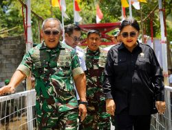Pangdam Mirza Agus Tinjau Jembatan Perintis Garuda di Minut