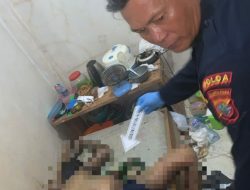 Polsek Malalayang Amankan TKP Penemuan Mayat Pria di Rumah Kost Bahu