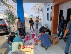 Polsek Pelabuhan Manado Gagalkan Peredaran 500 Paket Kosmetik Tanpa Izin Edar dari Sangihe