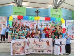 50 Anak dan Remaja SEKAMI Paroki Pineleng Meriahkan 100 Tahun Hari Minggu Misi Sedunia di Lotta