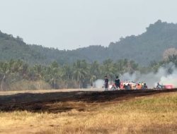 Kebakaran Lahan di Runway Bandara Sam Ratulangi, Sejumlah Penerbangan Dibatalkan