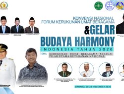 Konvensi Nasional FKUB dan Gebyar Harmony Indonesia 2026 di Manado Mulai Dimatangkan